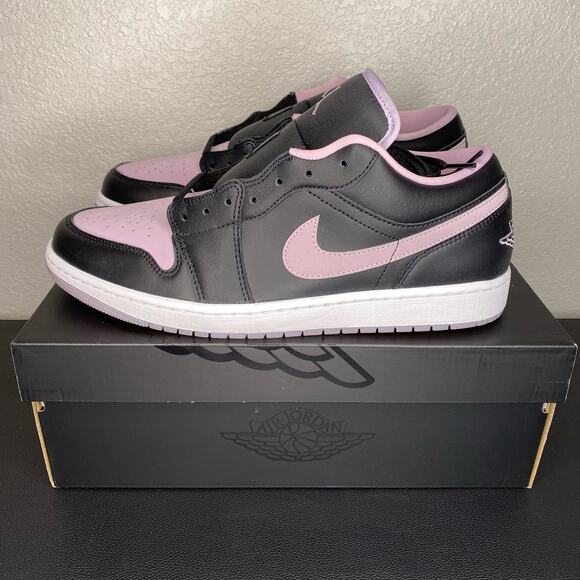 Jordan 1 Low SE Black/ Iced Lilac-White DV1309-051 Size 12 - Picture 1 of 7